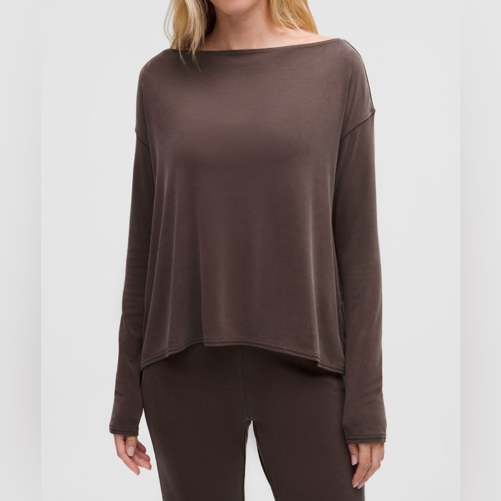 NWT Lululemon Drapey Softstreme Off-the-Shoulder Long-sleeve Shirt